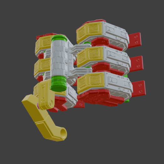 FURLONG BML-G1/P32DUO-03 Dual Missile Launcher Back Weapon Part (30 Minutes Missions)
