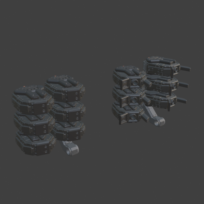 FURLONG BML-G1/P32DUO-03 Dual Missile Launcher Back Weapon Part (30 Minutes Missions)