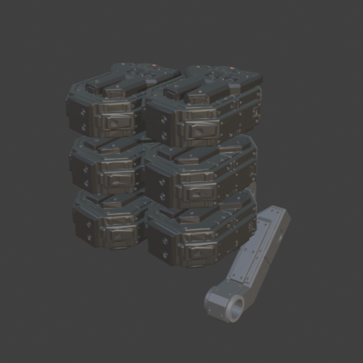 FURLONG BML-G1/P32DUO-03 Dual Missile Launcher Back Weapon Part (30 Minutes Missions)