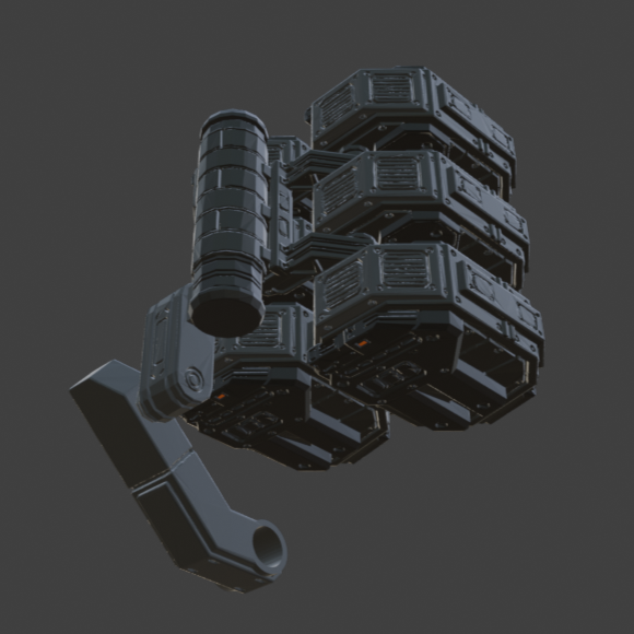 FURLONG BML-G1/P32DUO-03 Dual Missile Launcher Back Weapon Part (30 Minutes Missions)