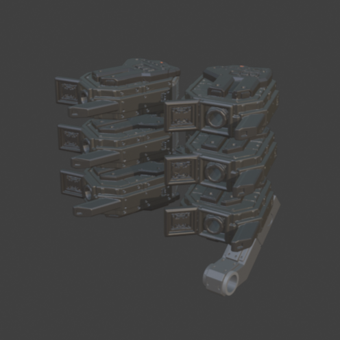 FURLONG BML-G1/P32DUO-03 Dual Missile Launcher Back Weapon Part (30 Minutes Missions)