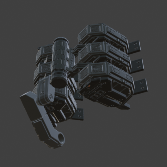 FURLONG BML-G1/P32DUO-03 Dual Missile Launcher Back Weapon Part (30 Minutes Missions)