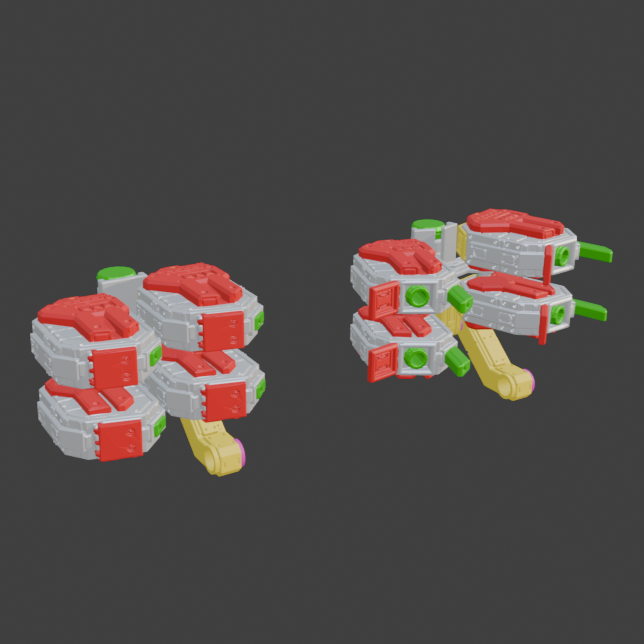 FURLONG BML-G1/P31DUO-02 Dual Missile Launcher Back Weapon Part (30 Minutes Missions)