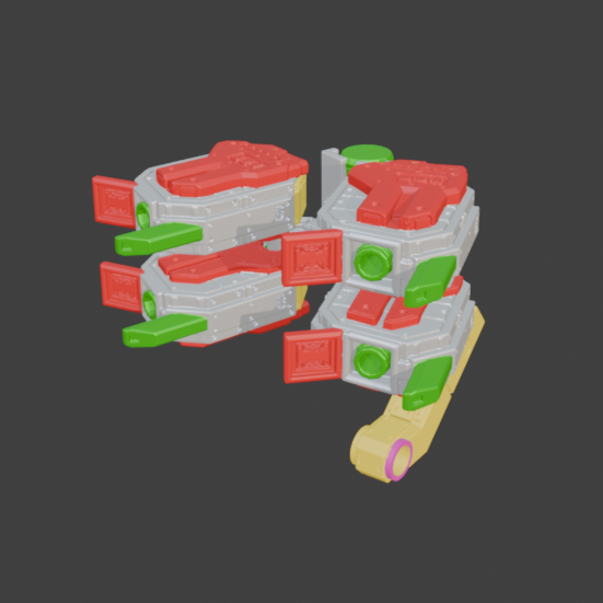 FURLONG BML-G1/P31DUO-02 Dual Missile Launcher Back Weapon Part (30 Minutes Missions)