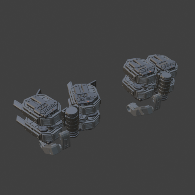 FURLONG BML-G1/P31DUO-02 Dual Missile Launcher Back Weapon Part (30 Minutes Missions)