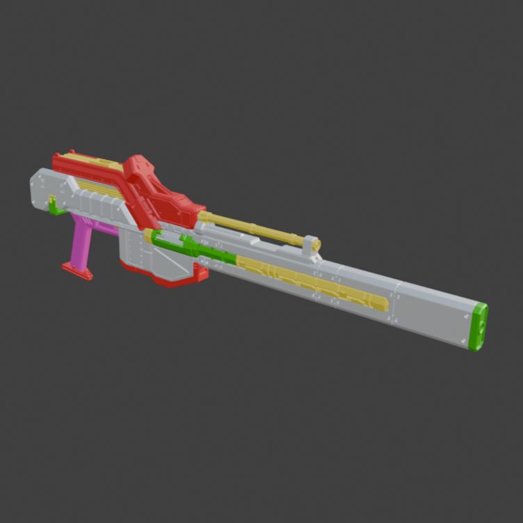 BALAM LR-036 CURTIS Linear Rifle Arm Weapon Part (30 Minutes Missions)