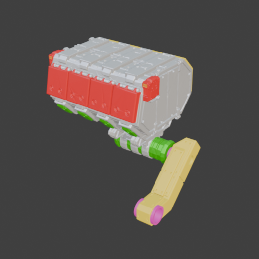 FURLONG BML-G1/P20MLT-04 Missile Launcher Back Weapon Part (30 Minutes Missions)