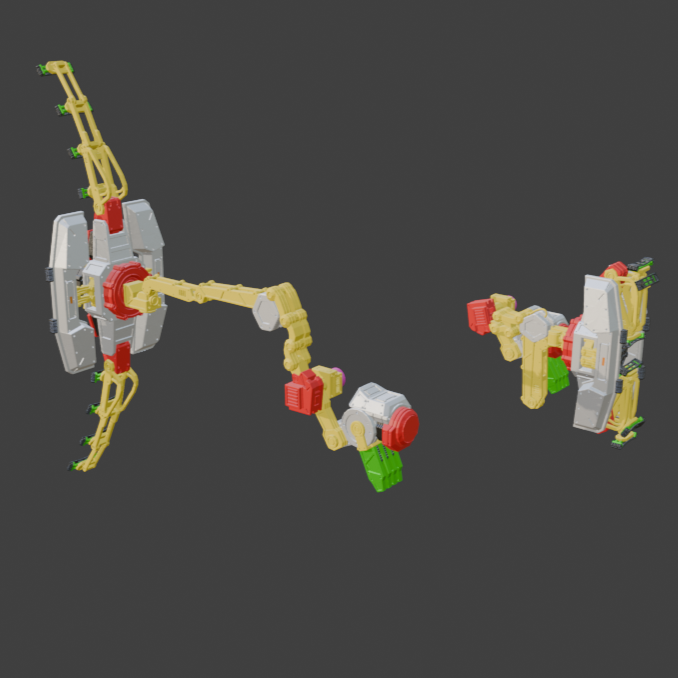 TAKIGAWA SI-27: SU-R8 Pulse Shield Back Weapon Part (30 Minutes Missions)