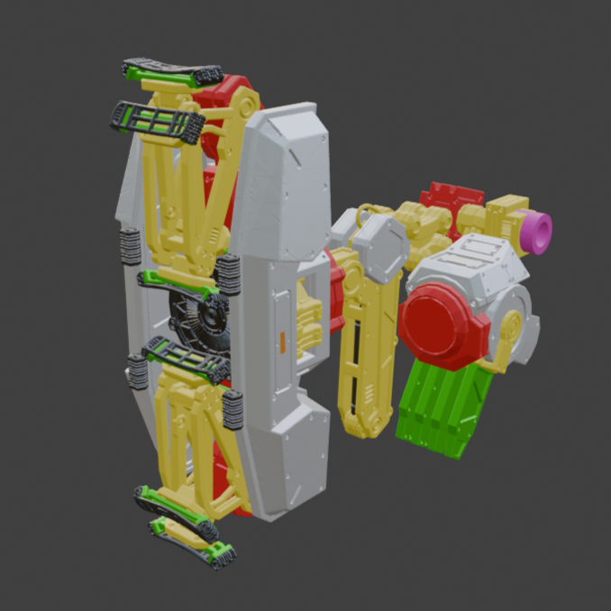 TAKIGAWA SI-27: SU-R8 Pulse Shield Back Weapon Part (30 Minutes Missions)