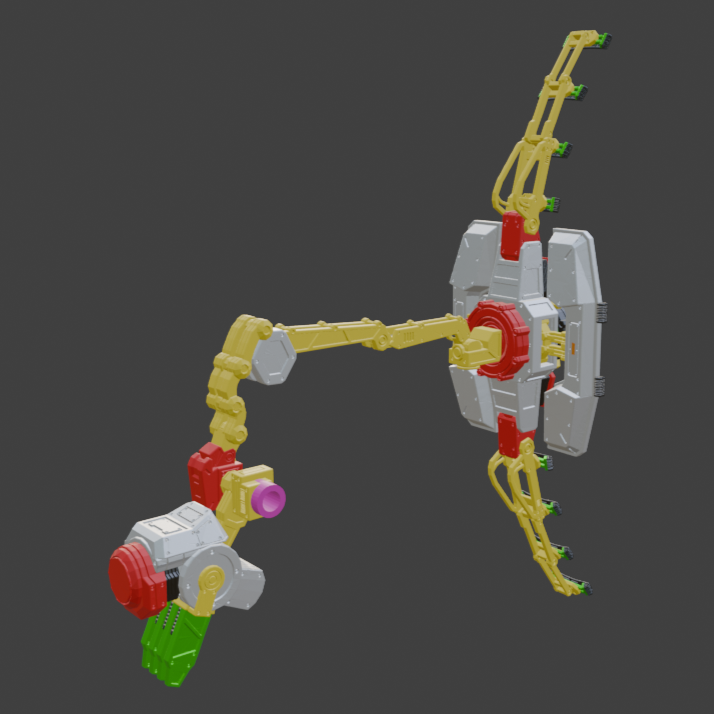 TAKIGAWA SI-27: SU-R8 Pulse Shield Back Weapon Part (30 Minutes Missions)