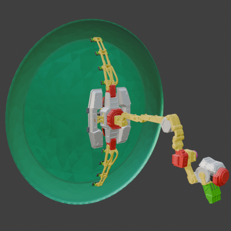 TAKIGAWA SI-27: SU-R8 Pulse Shield Back Weapon Part (30 Minutes Missions)