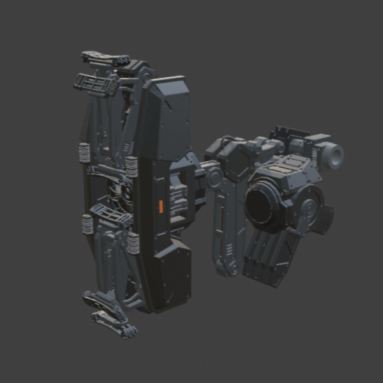 TAKIGAWA SI-27: SU-R8 Pulse Shield Back Weapon Part (30 Minutes Missions)