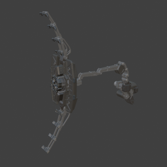 TAKIGAWA SI-27: SU-R8 Pulse Shield Back Weapon Part (30 Minutes Missions)