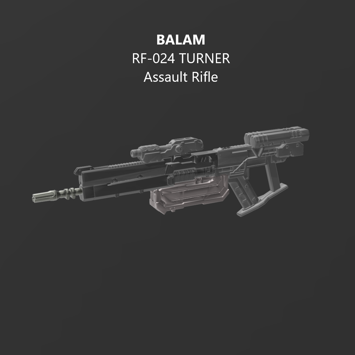 BALAM RF-024 TURNER Assault Rifle Arm Weapon Part (30 Minutes Missions)