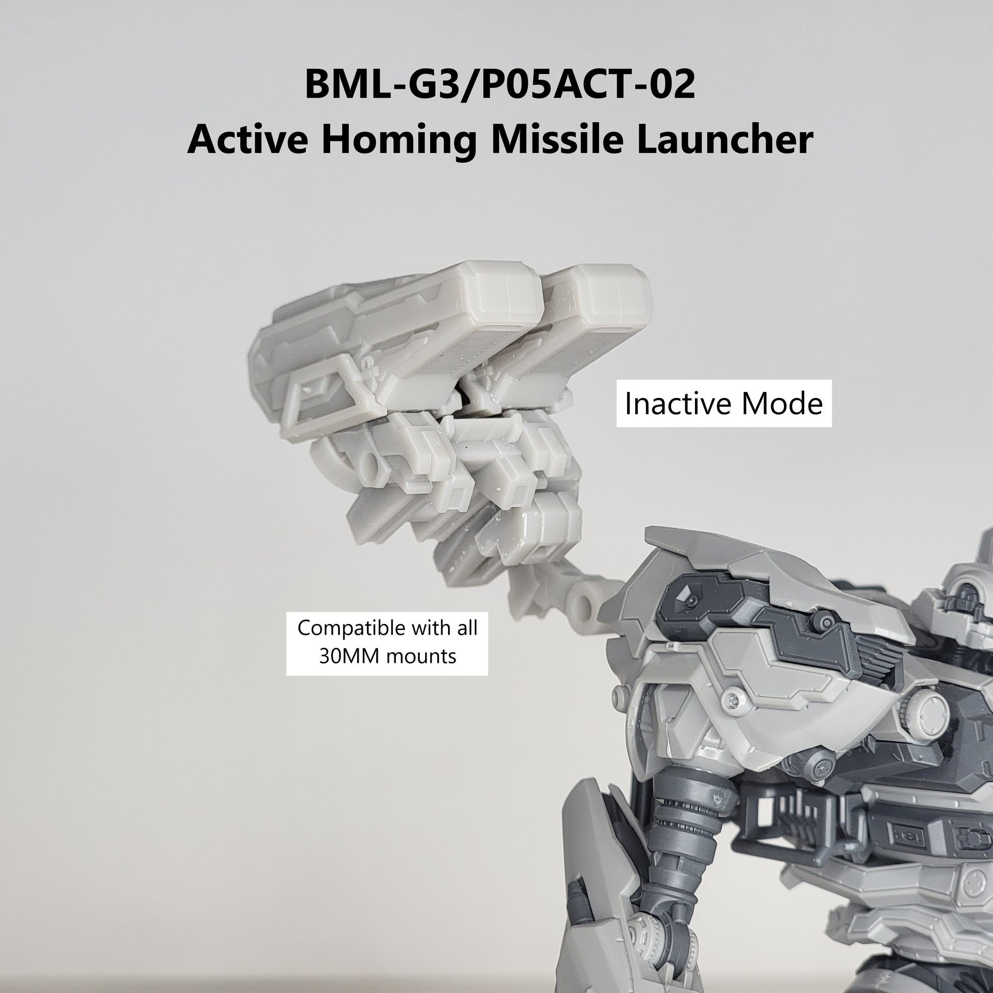 FURLONG BML-G3/P05ACT-02 Active Homing Missile Launcher Back Weapon Part (30 Minutes Missions)