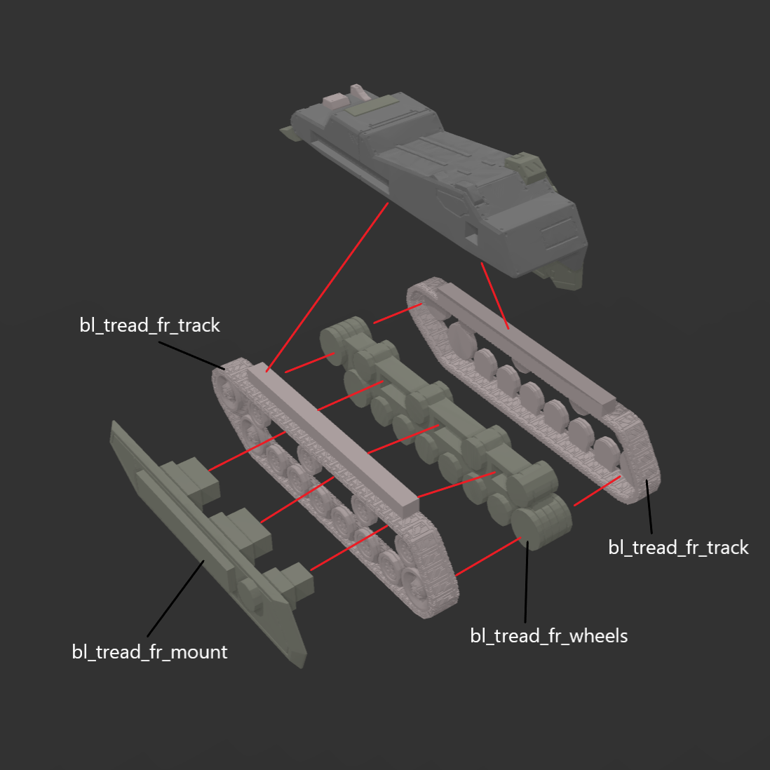 BALAM LG-022T BORNEMISSZA AC Legs Unit Part (30 Minutes Missions)