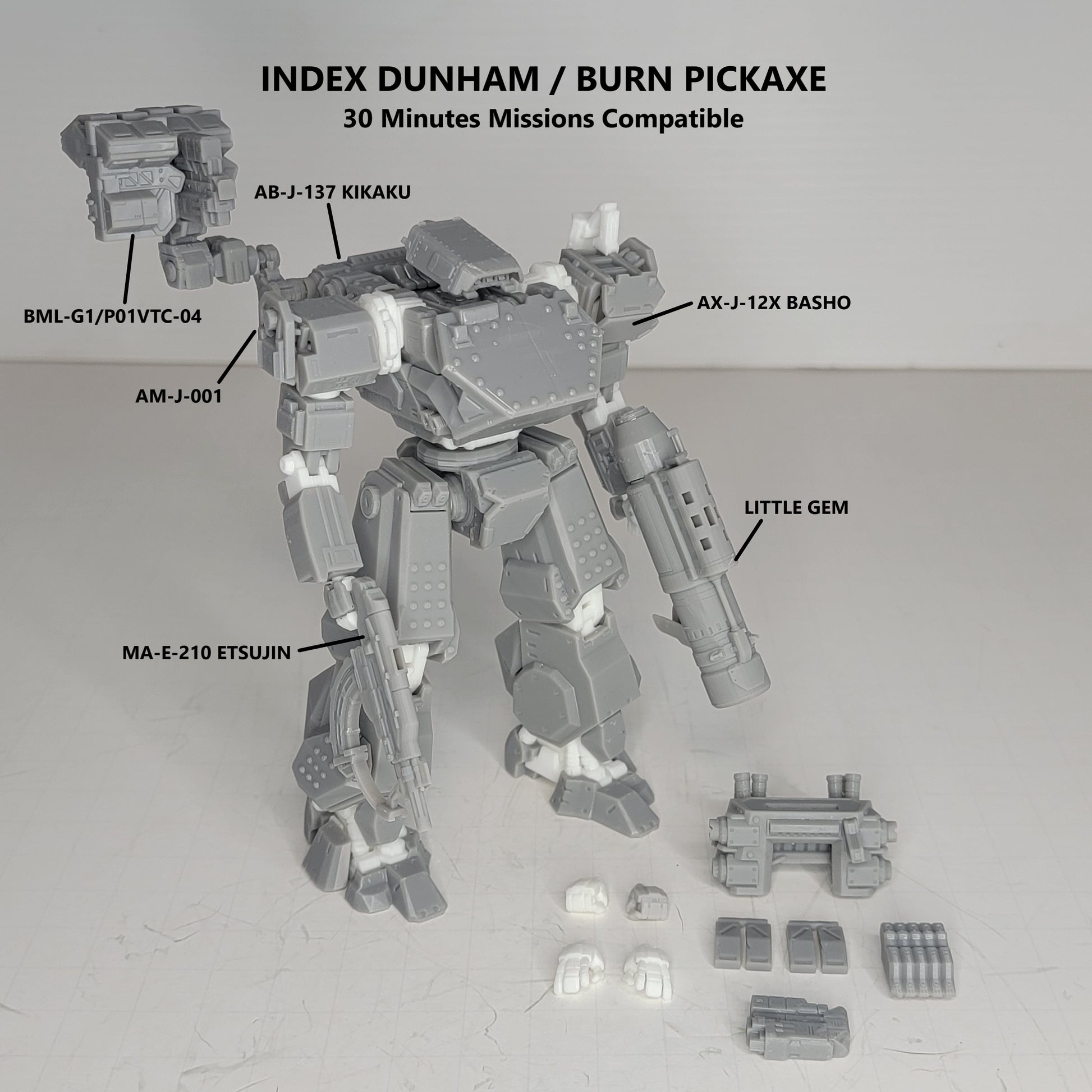 Index Dunham - BURN PICKAXE Resin Model Kit (30 Minutes Missions Scale)
