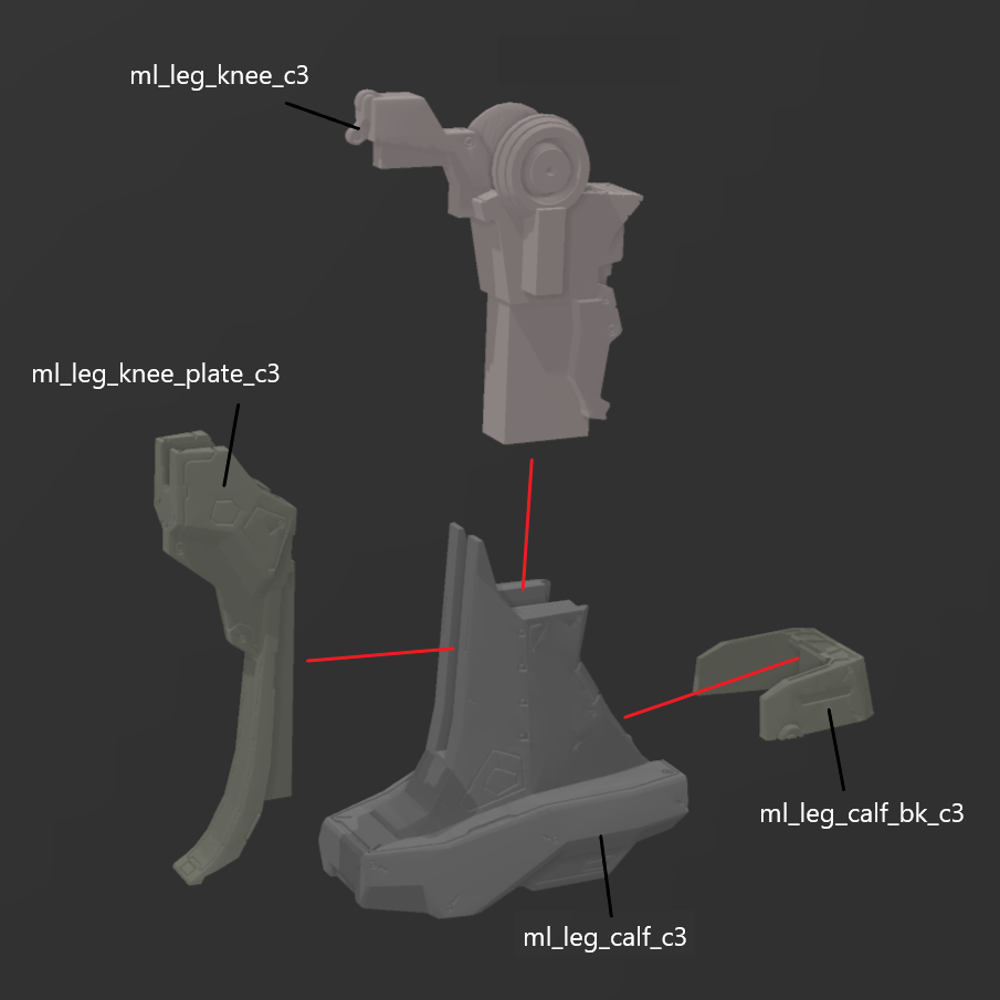 [DIGITAL FILES] BALAM LG-012 MELANDER C3 AC Legs Unit