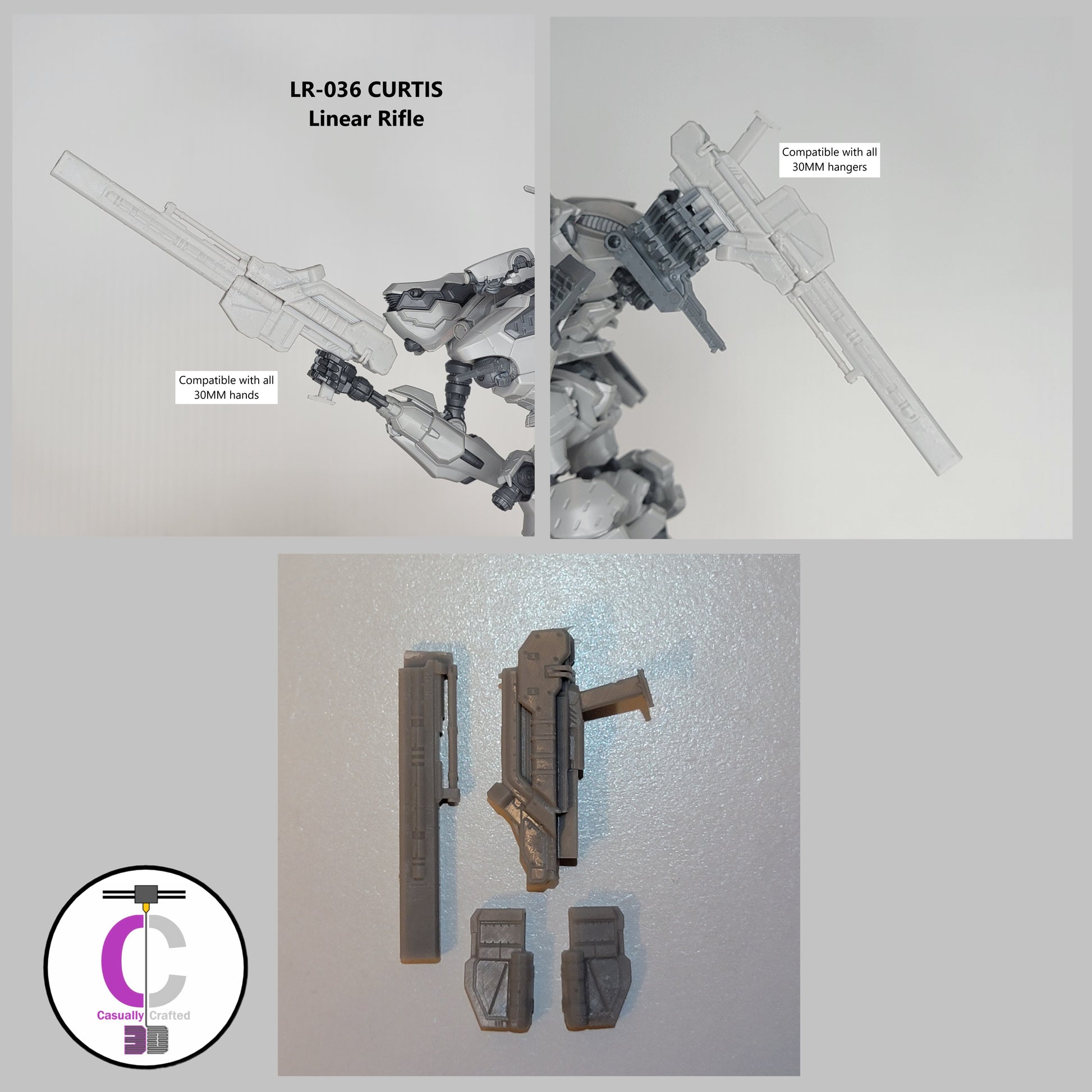 BALAM LR-036 CURTIS Linear Rifle Arm Weapon Part (30 Minutes Missions)