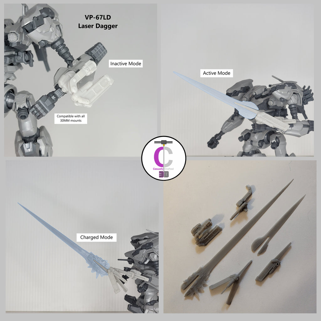 ARQUEBUS VP-67LD Laser Dagger Arm Weapon Part (30 Minutes Missions)