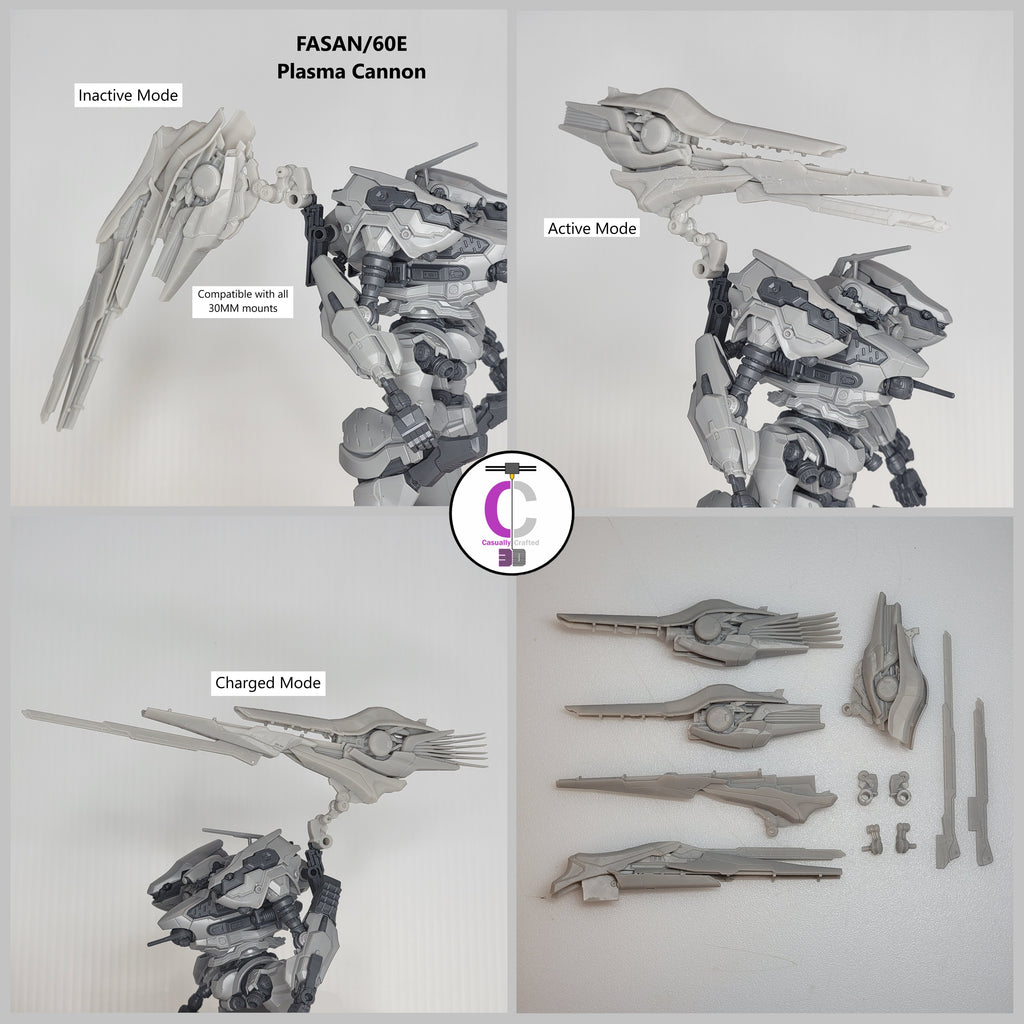 SCHNEIDER FASAN/60E Plasma Cannon Back Weapon Part (30 Minutes Missions)