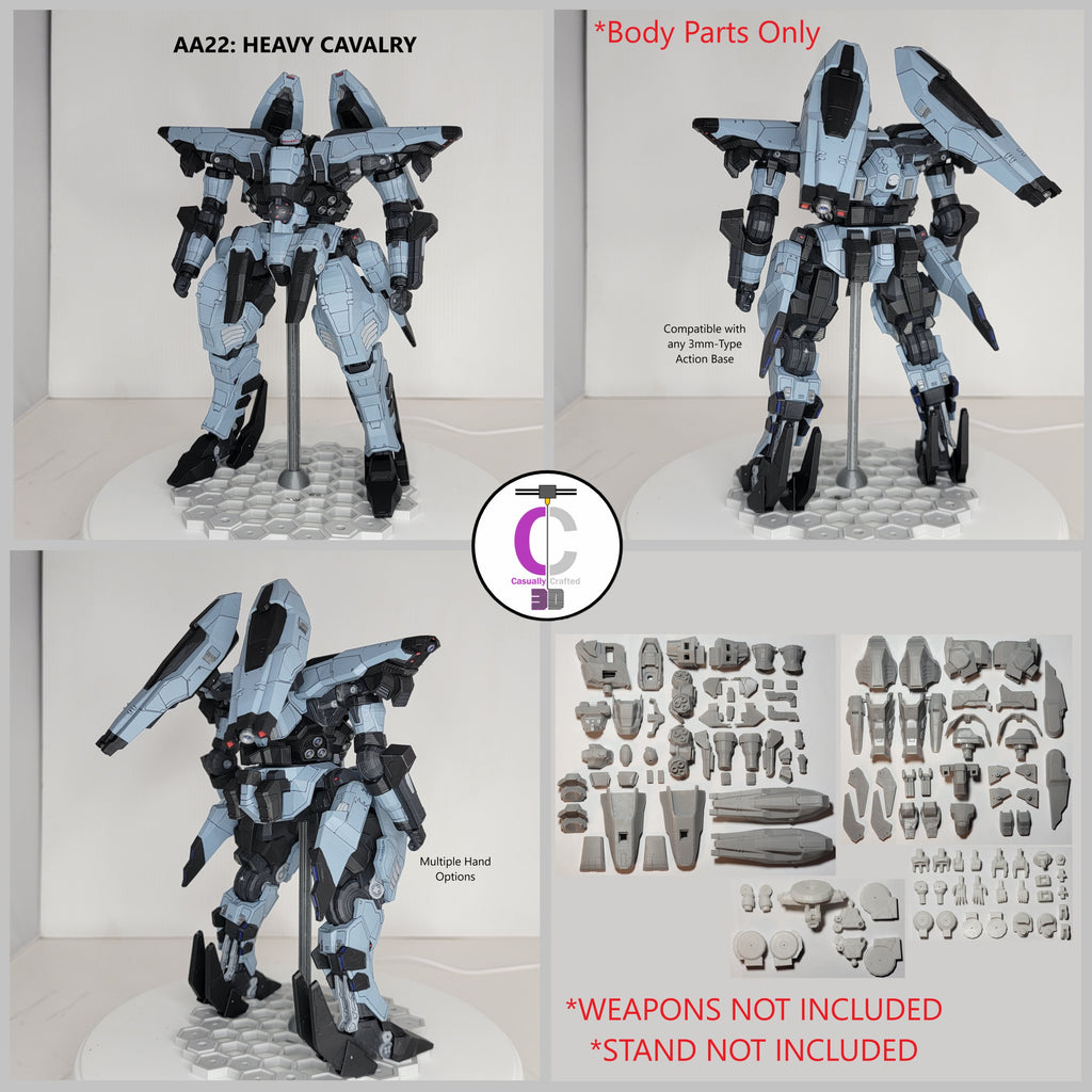 PCA AA22: HEAVY CAVALRY Resin Model Kit (30 Minutes Missions Scale)