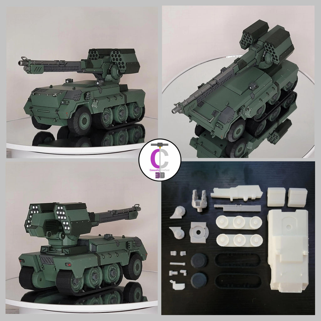 BAWS CV-T-020 Half-Track Combat Vehicle Resin Model Kit (30 Minutes Missions Scale)