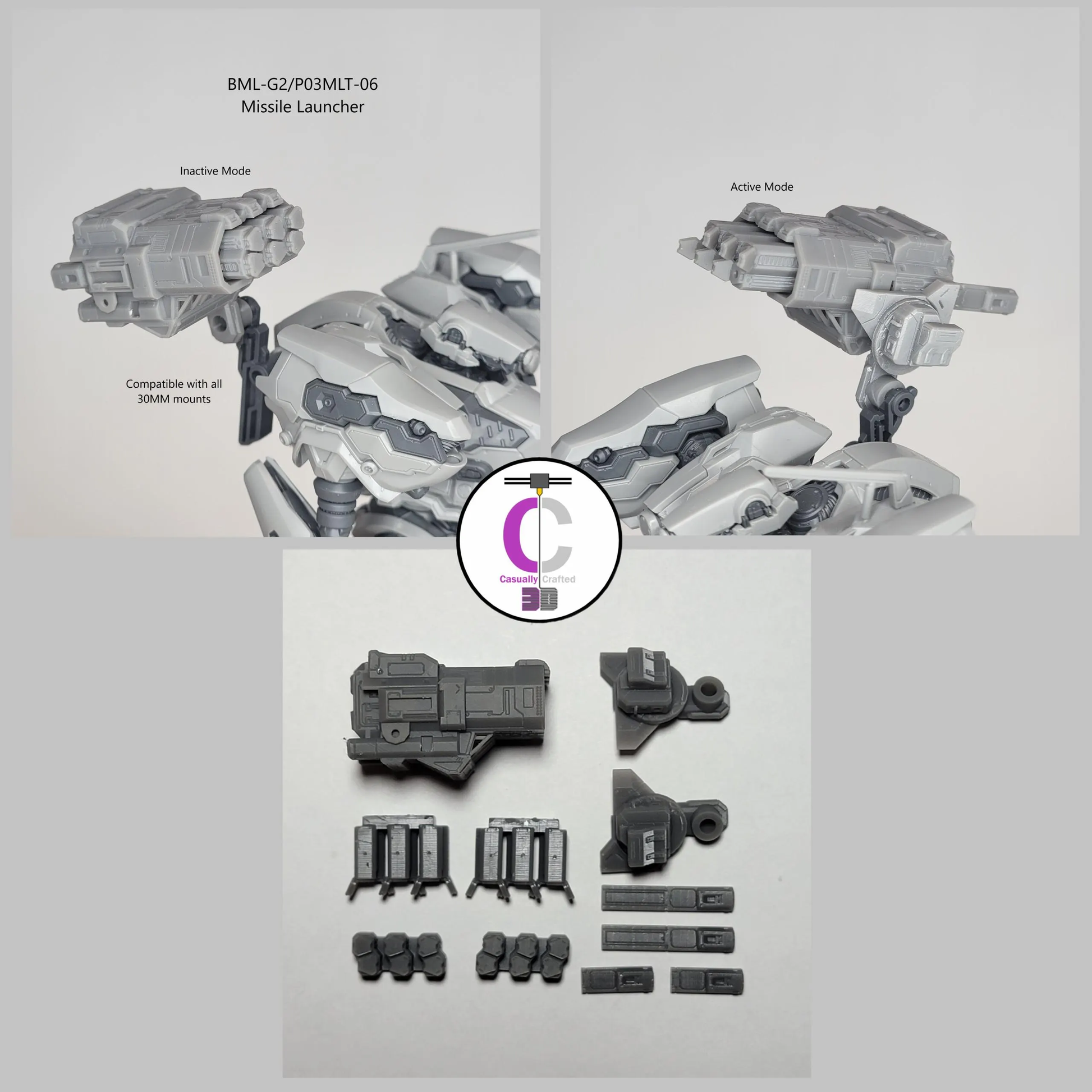 FURLONG BML-G2/P03MLT-06 Back Weapon Part (30 Minutes Missions)