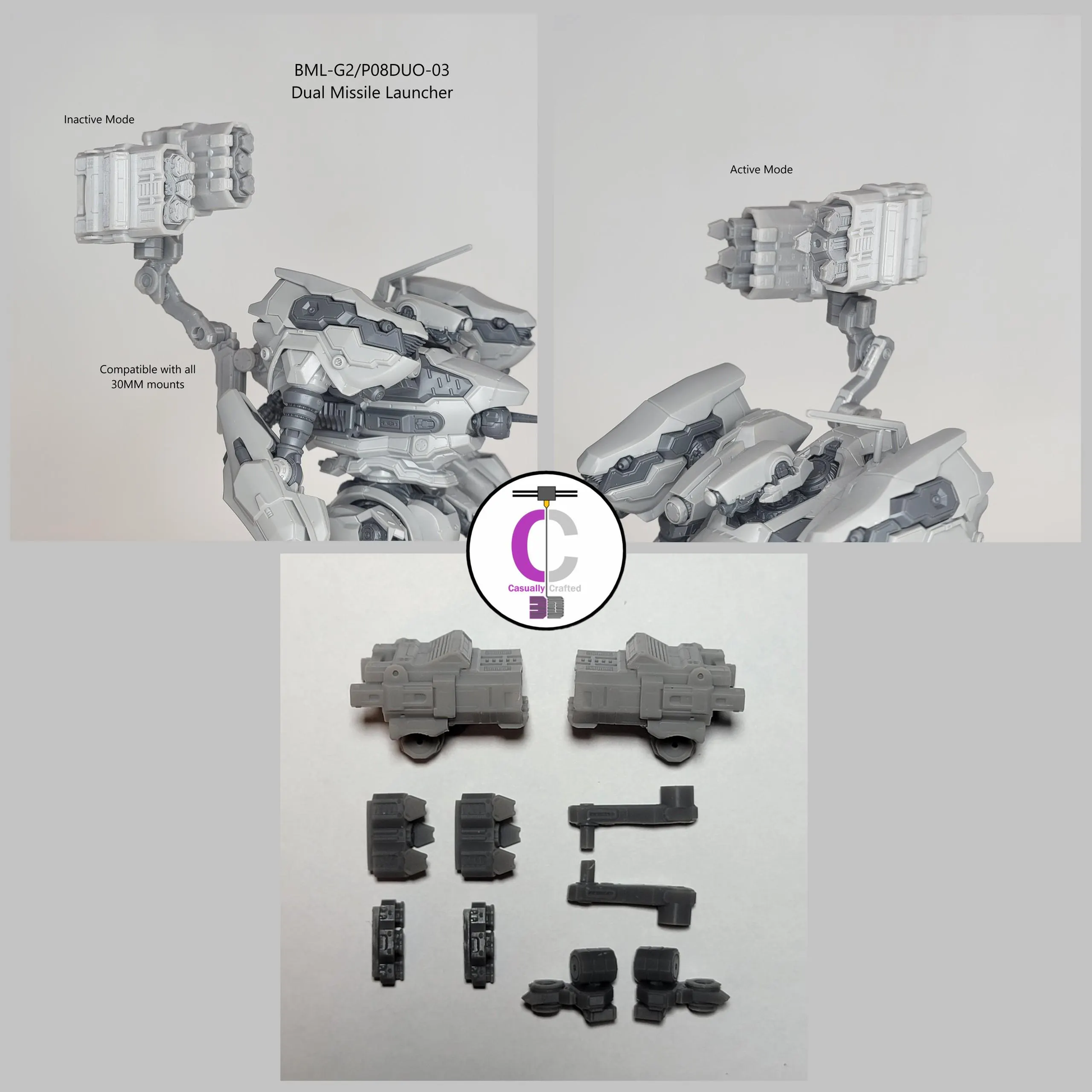 FURLONG BML-G2/P08DUO-03 Back Weapon Part (30 Minutes Missions)