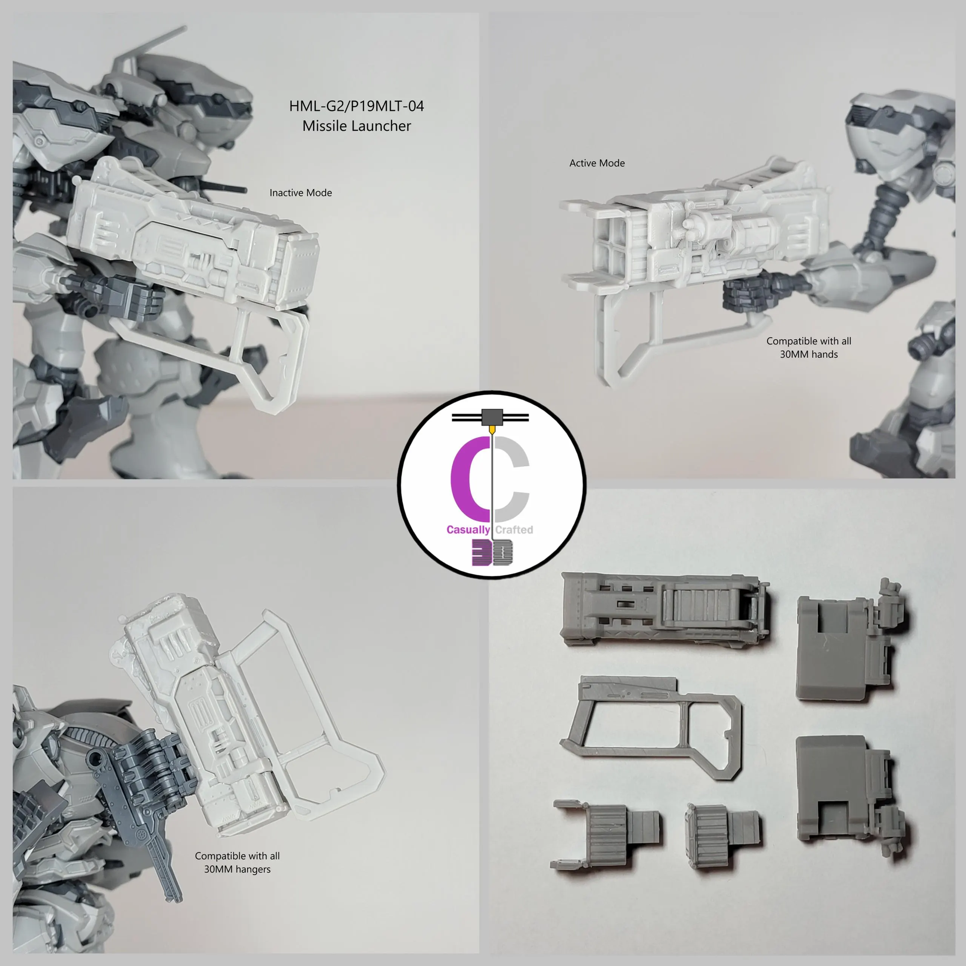 FURLONG HML-G2/P19MLT-04 Missile Launcher Arm Weapon Part (30 Minutes Missions)