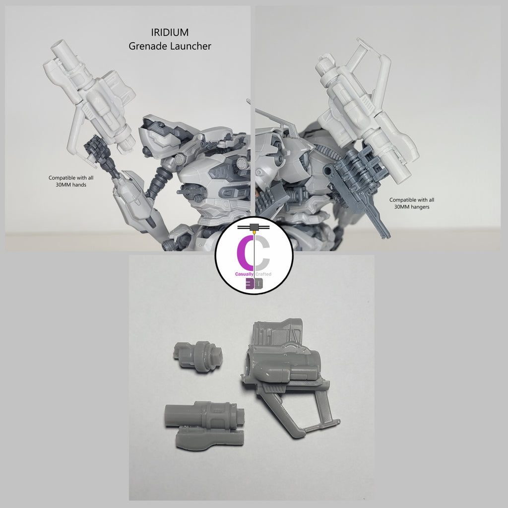 MELINITE IRIDIUM Grenade Launcher Arm Weapon Part (30 Minutes Missions)