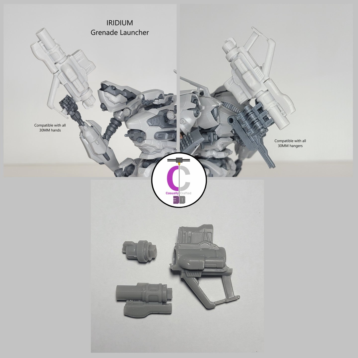 MELINITE IRIDIUM Grenade Launcher Arm Weapon Part (30 Minutes Missions)