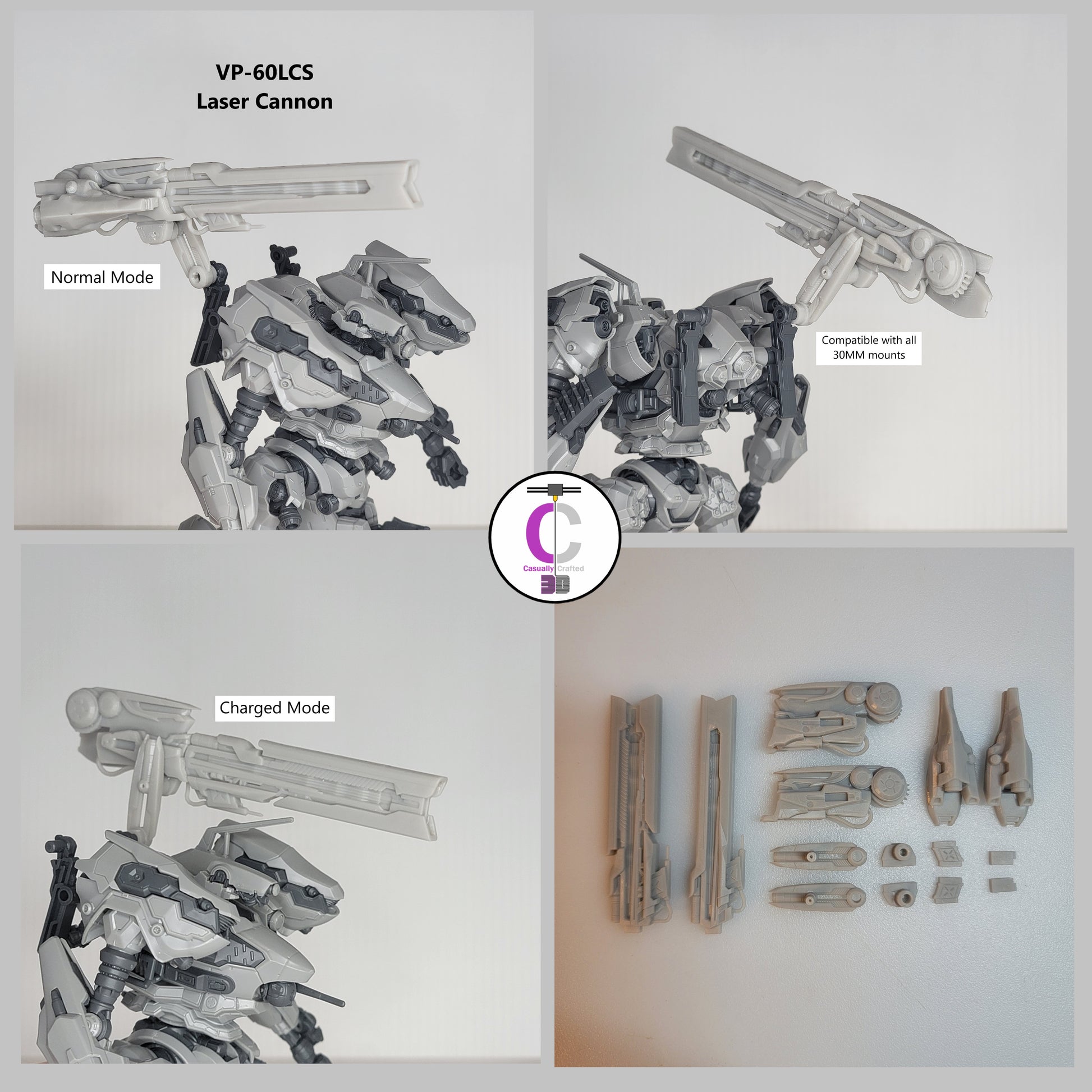 ARQUEBUS VP-60LCS Laser Cannon Back Weapon Part (30 Minutes Missions)