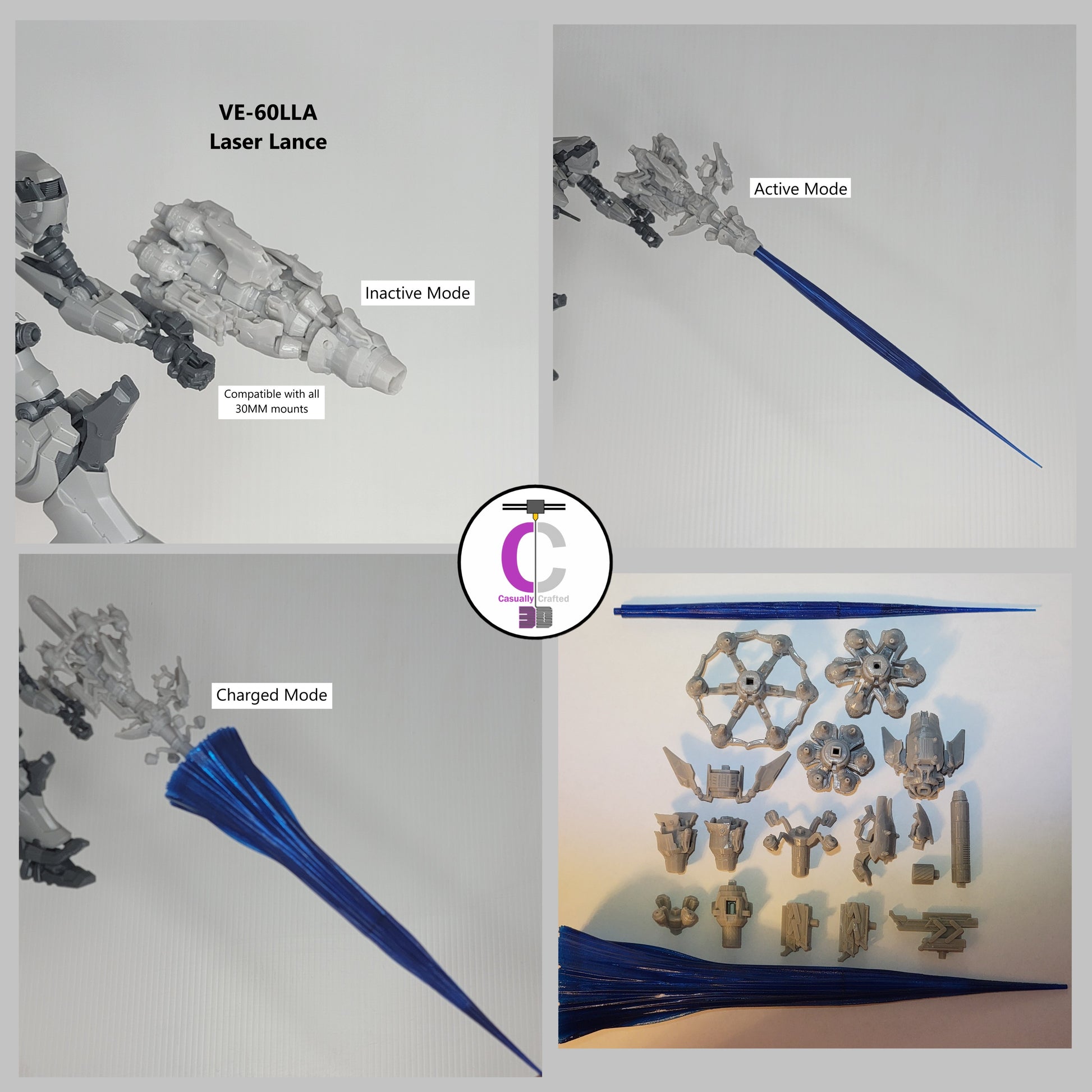 ARQUEBUS VE-67LLA Laser Lance Arm Weapon Part (30 Minutes Missions)