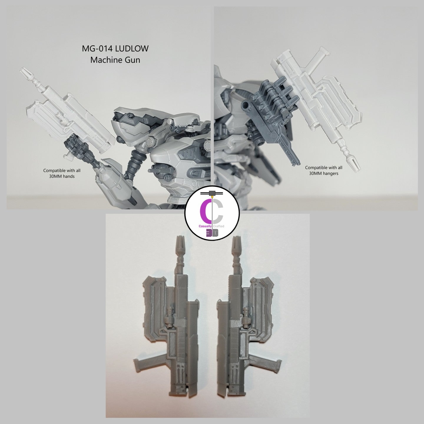 BALAM MG-014 LUDLOW Machine Gun Arm Weapon Part (30 Minutes Missions)
