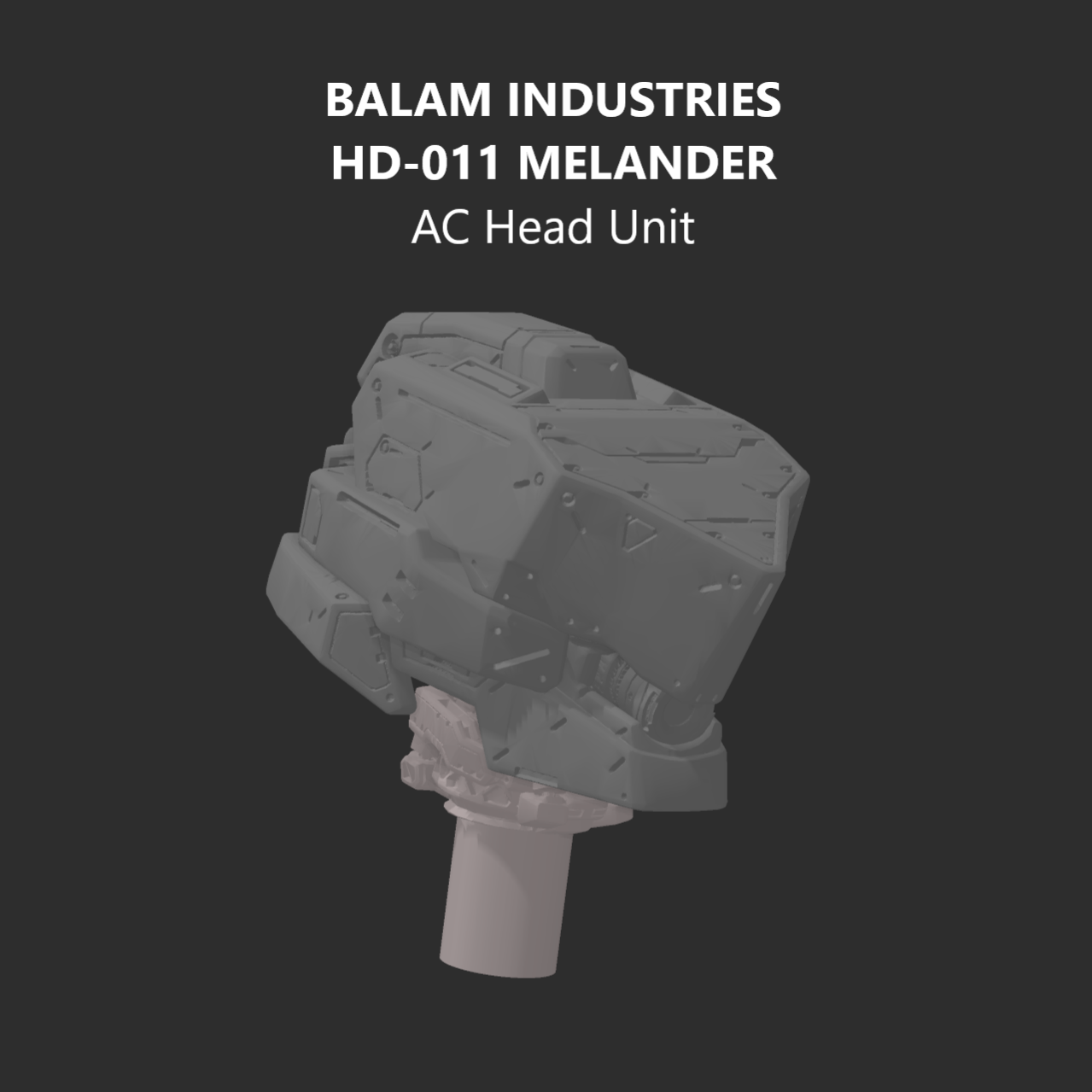 [DIGITAL FILES] BALAM HD-011 MELANDER AC Head Unit