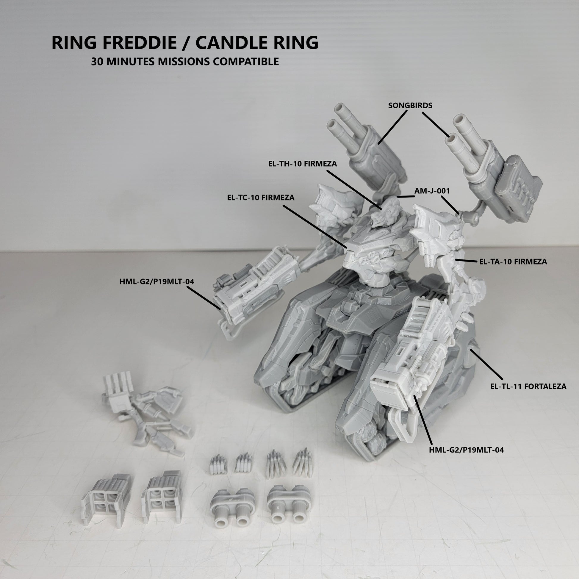 Ring Freddie / CANDLE RING Resin Model Kit (30 Minutes Missions Scale)