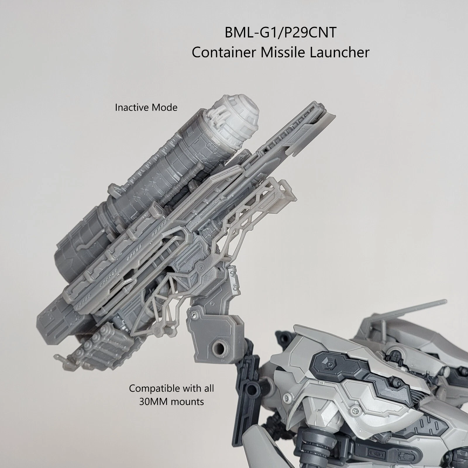 FURLONG BML-G1/P29CNT Container Missile Launcher Back Weapon Part (30 Minutes Missions)