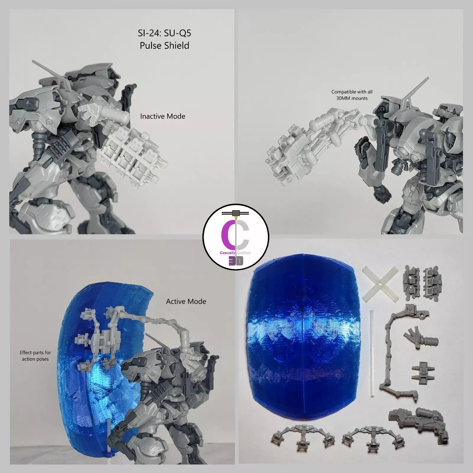 TAKIGAWA SI-24: SU-Q5 Pulse Shield Back Weapon Part (30 Minutes Missions)