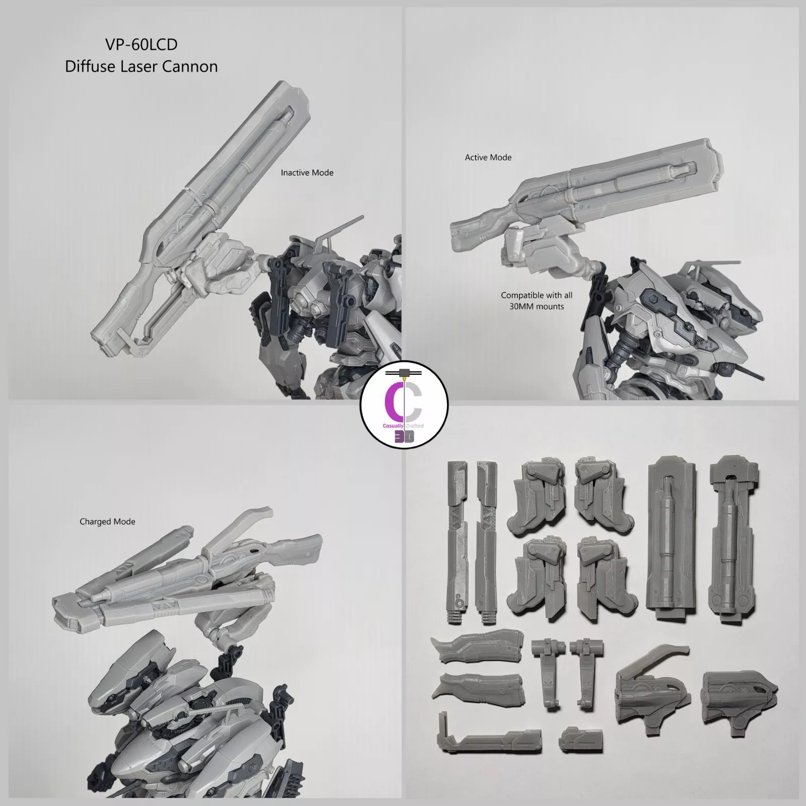ARQUEBUS VP-60LCD Diffuse Laser Cannon Back Weapon Part (30 Minutes Missions)