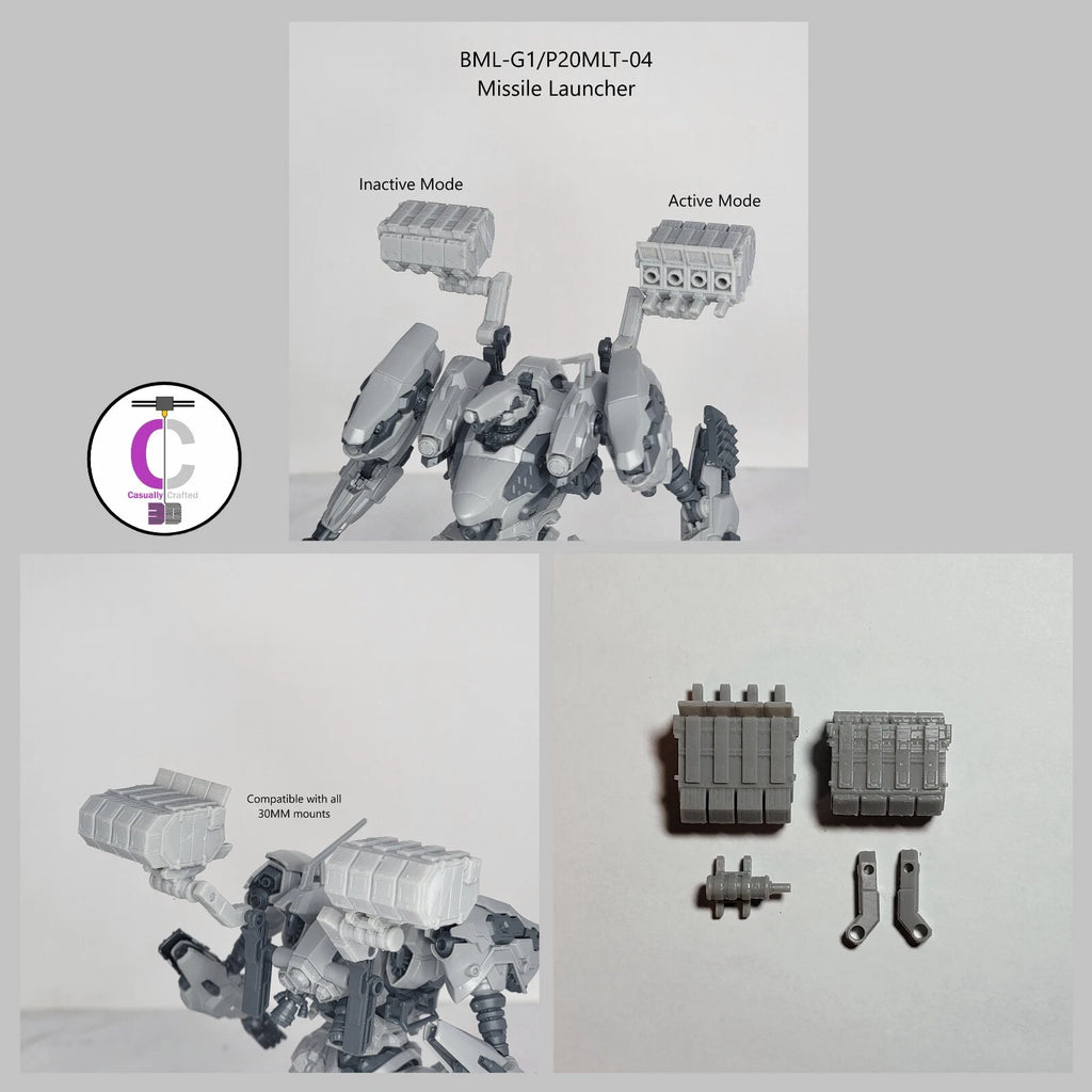 FURLONG BML-G1/P20MLT-04 Missile Launcher Back Weapon Part (30 Minutes Missions)