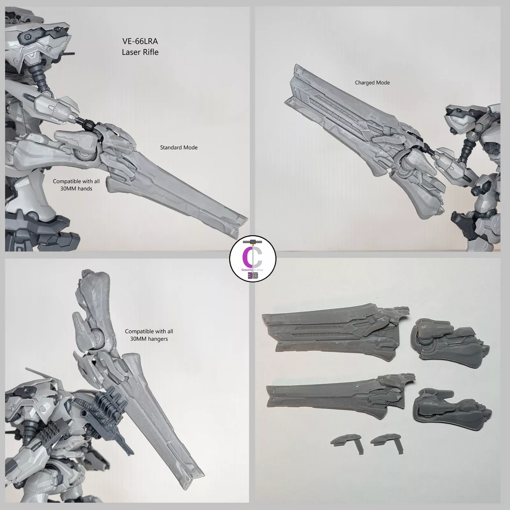 ARQUEBUS VE-66LRA Laser Rifle Arm Weapon Part (30 Minutes Missions)
