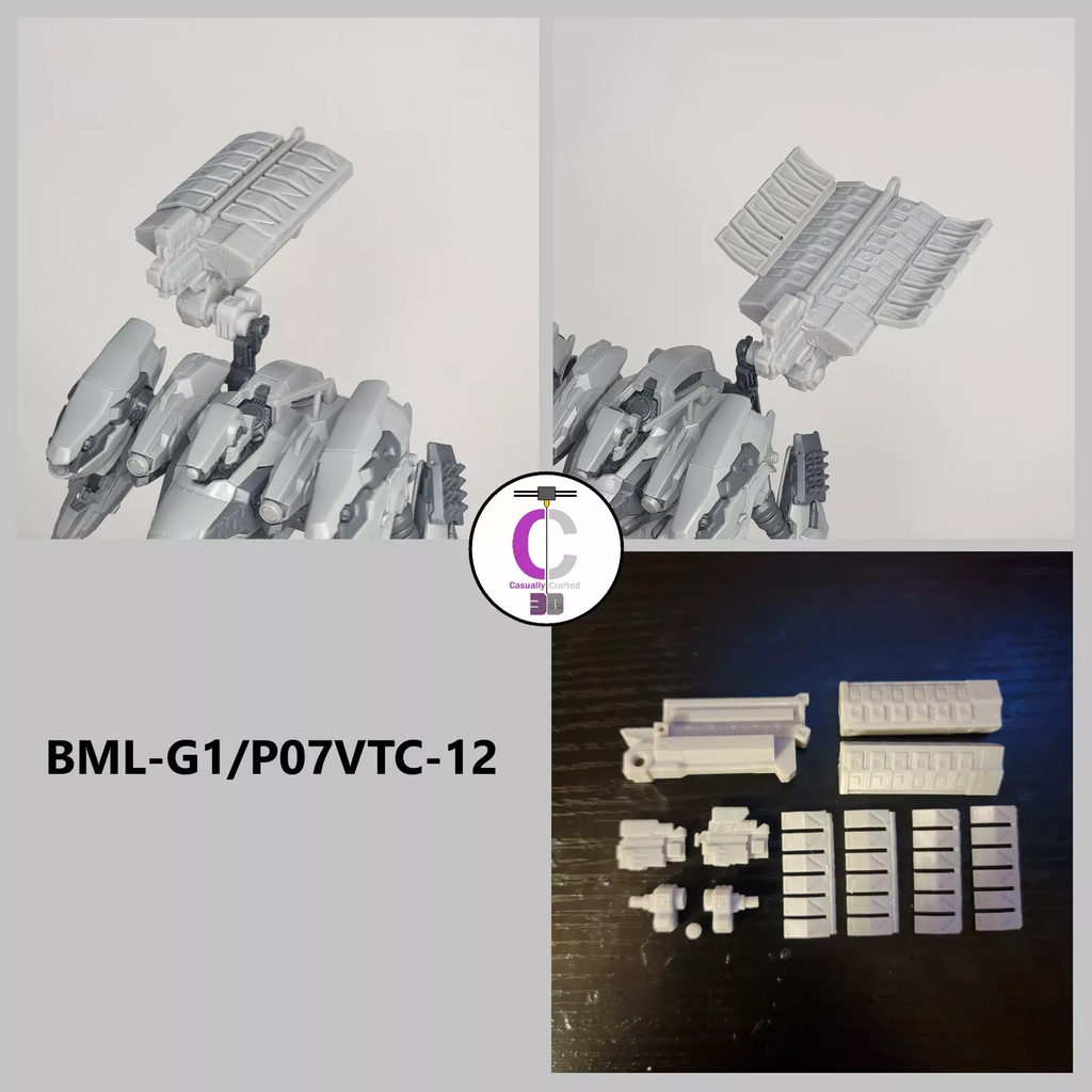 FURLONG BML-G1/P07VTC-12 Vertical Missile Launcher Back Weapon Part (30 Minutes Missions)