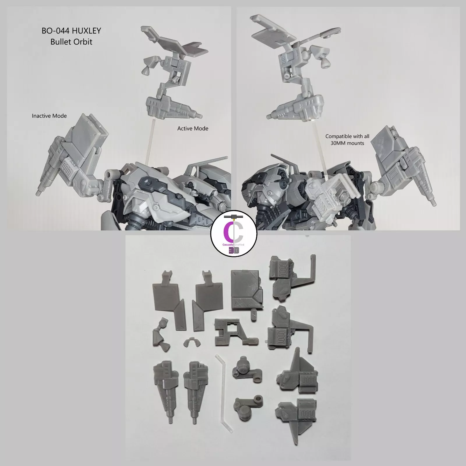 BALAM BO-044 HUXLEY Bullet Orbit Back Weapon Part (30 Minutes Missions)