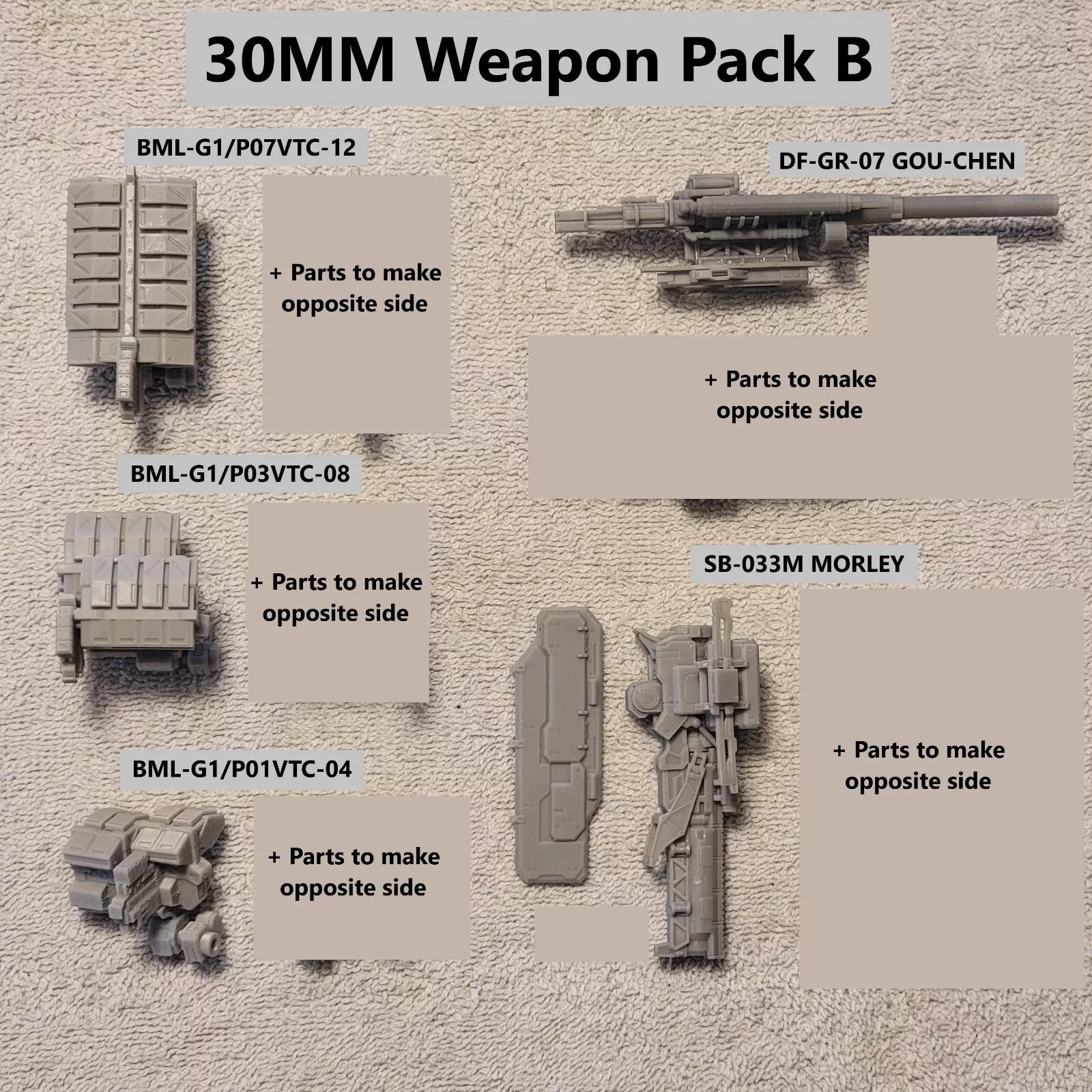 (30 Minutes Missions) ACVI Weapon Pack B