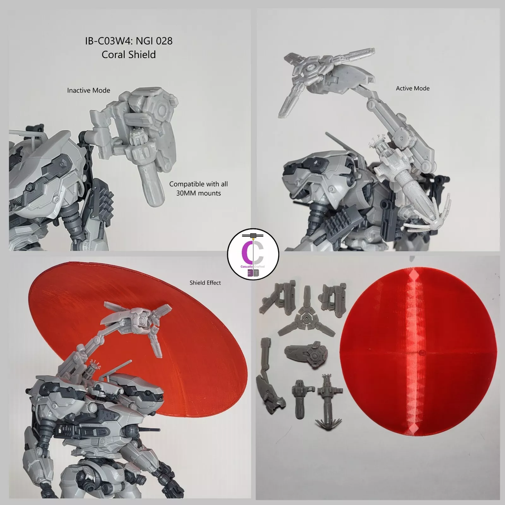 RRI IB-C03W4: NGI 028 Coral Shield Back Weapon Part (30 Minutes Missions)