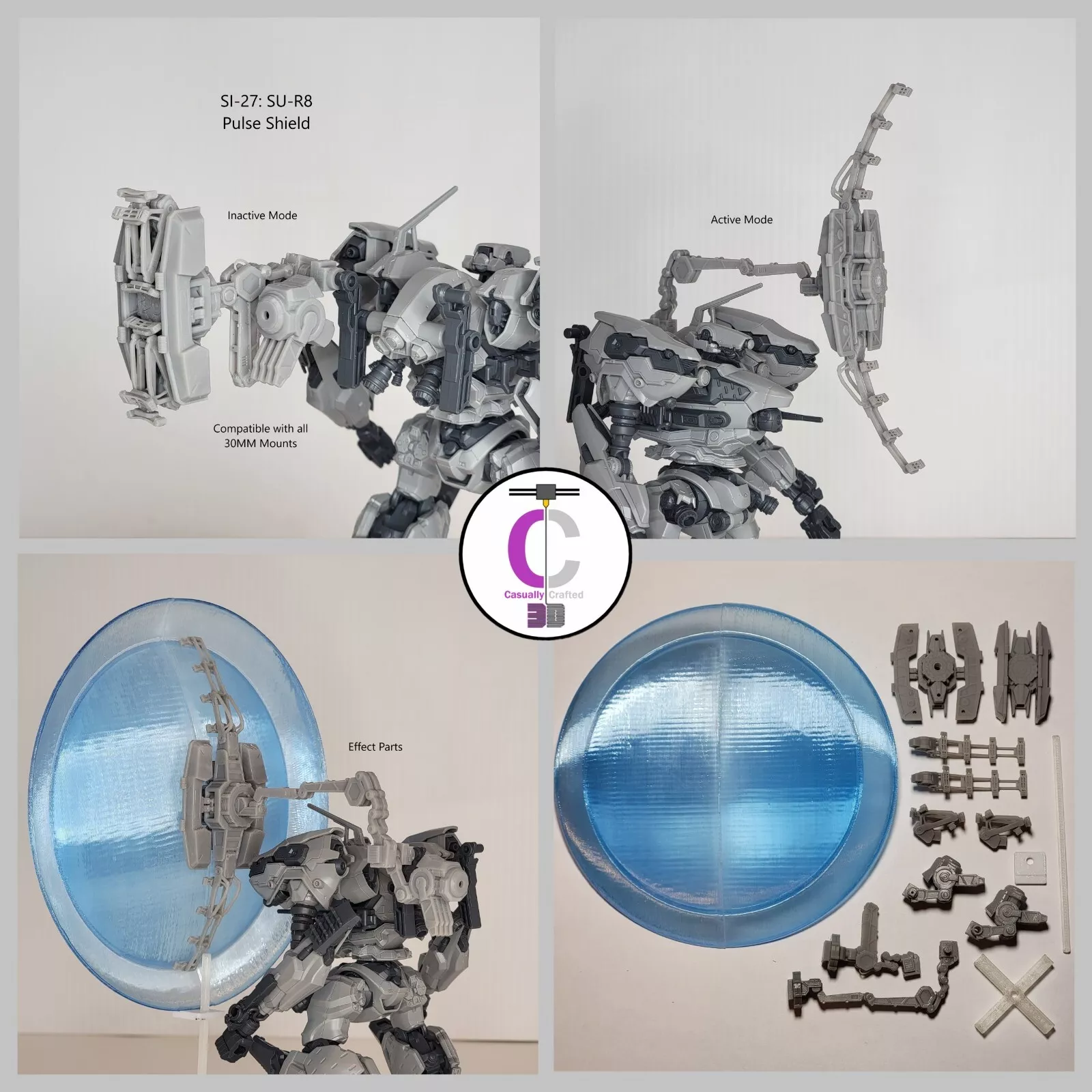 TAKIGAWA SI-27: SU-R8 Pulse Shield Back Weapon Part (30 Minutes Missions)