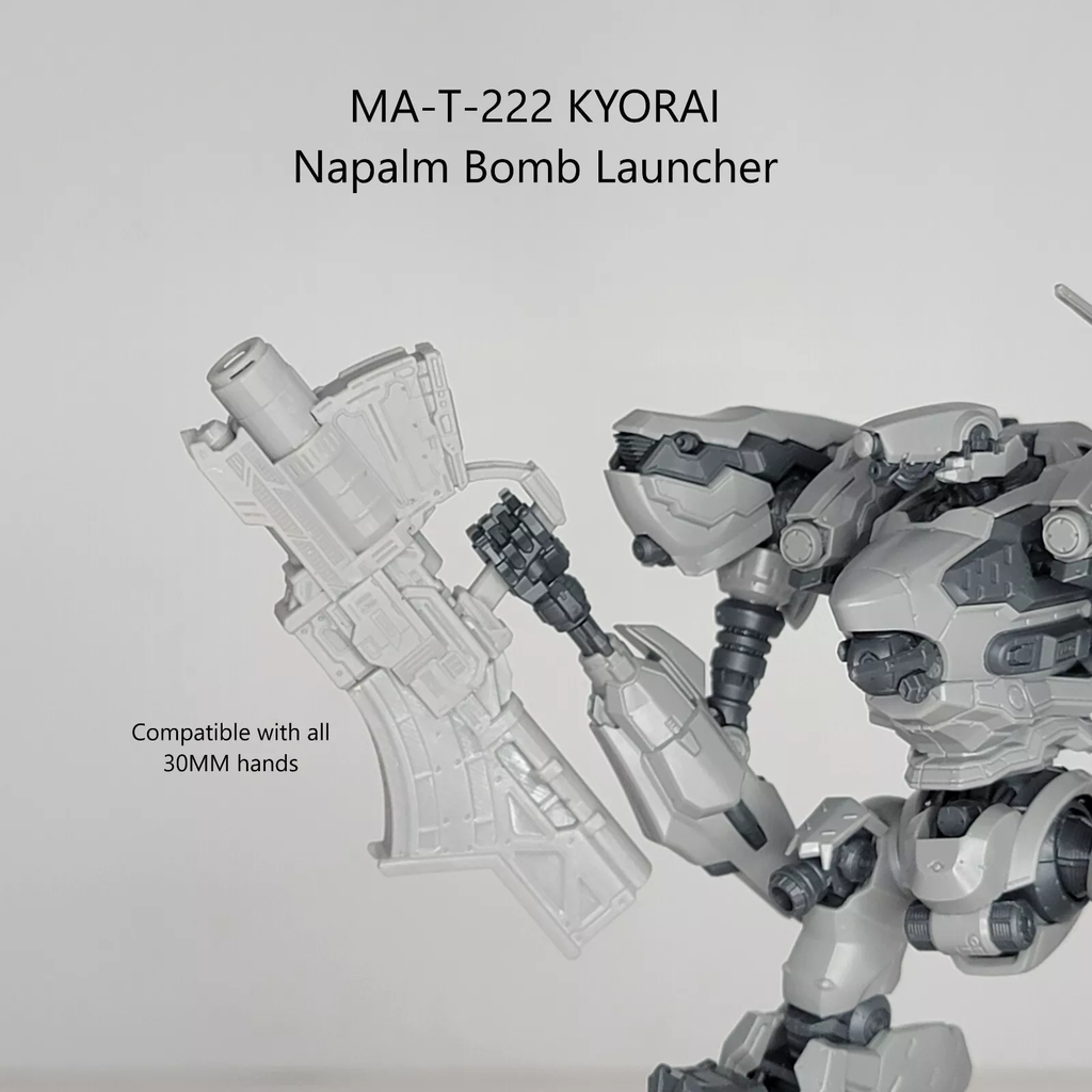 BAWS MA-T-222 KYORAI Napalm Bomb Launcher Arm Weapon Part (30 Minutes Missions)