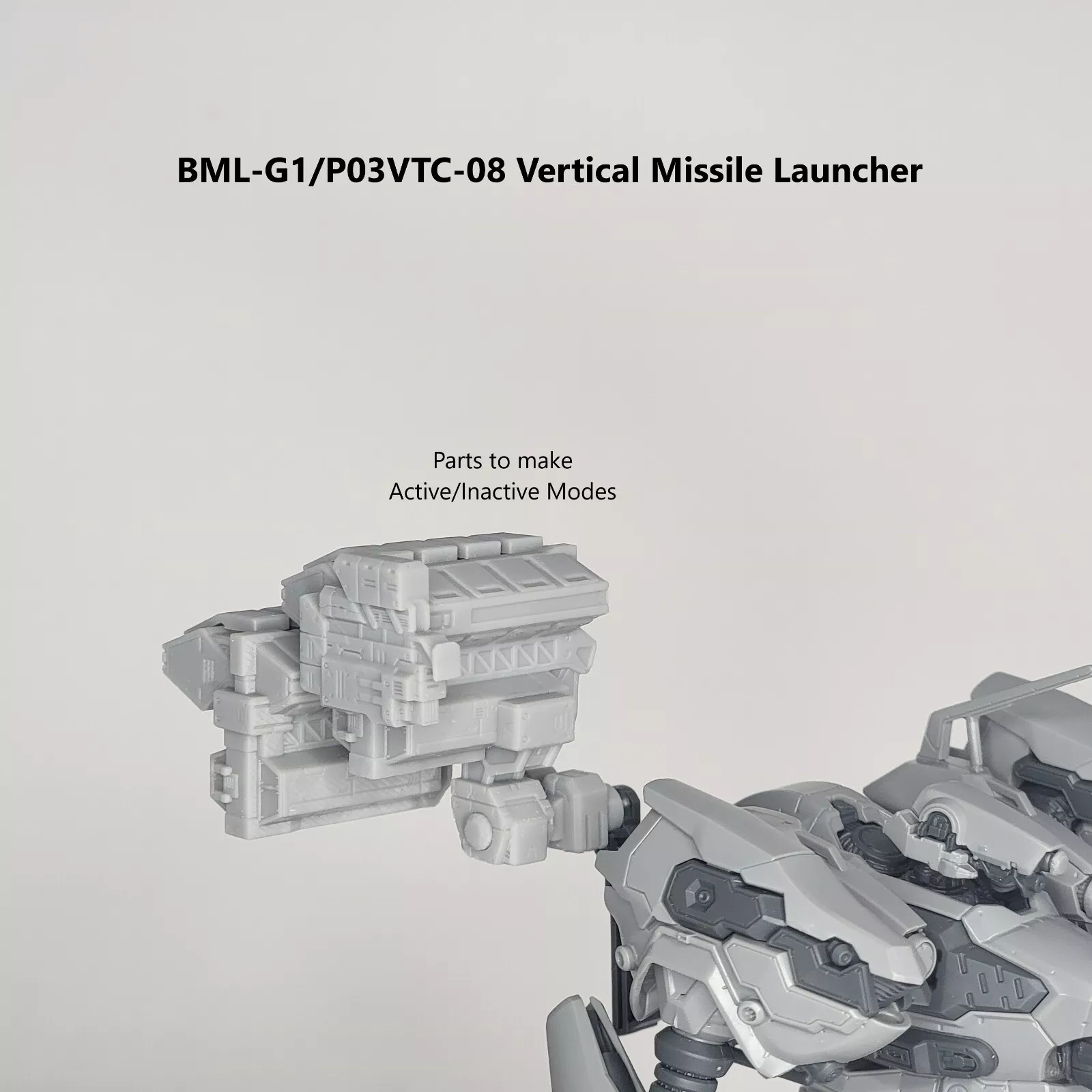 FURLONG BML-G1/P03VTC-08 Vertical Missile Launcher Back Weapon Part (30 Minutes Missions)