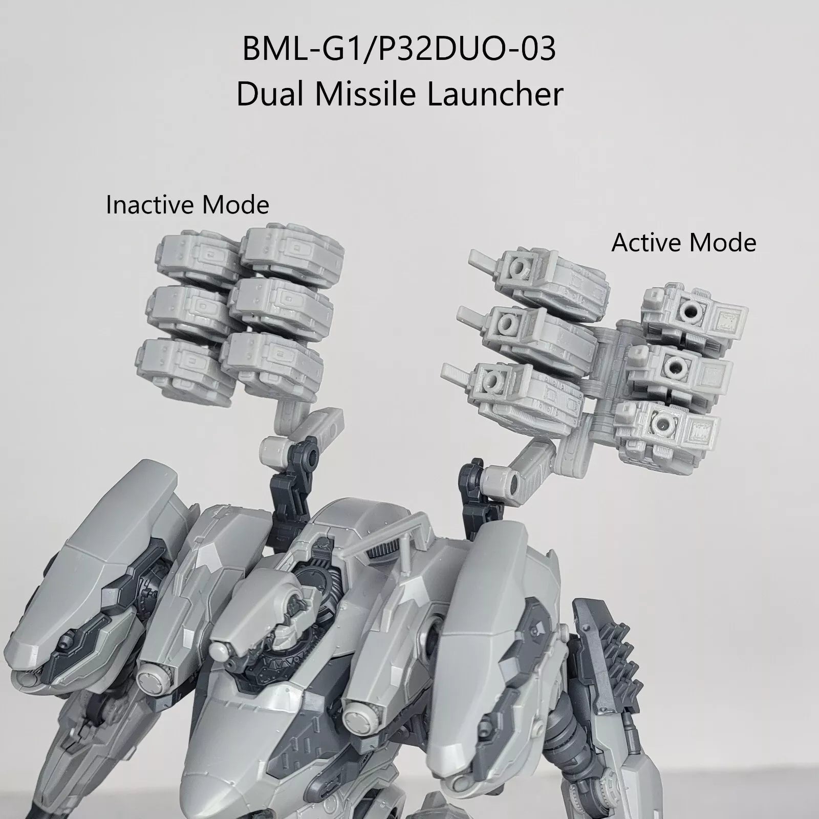 FURLONG BML-G1/P32DUO-03 Dual Missile Launcher Back Weapon Part (30 Minutes Missions)